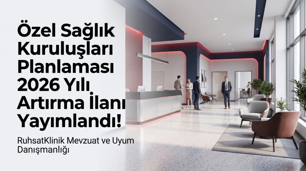 Özel Sağlık Kuruluşları Planlaması 2026 Yılı Artırma İlanı - RuhsatKlinik